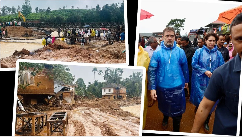 केरल: वायनाड में जहां भूस्खलन ने मचाई थी तबाही, वहां पहुंचे राहुल-प्रियंका