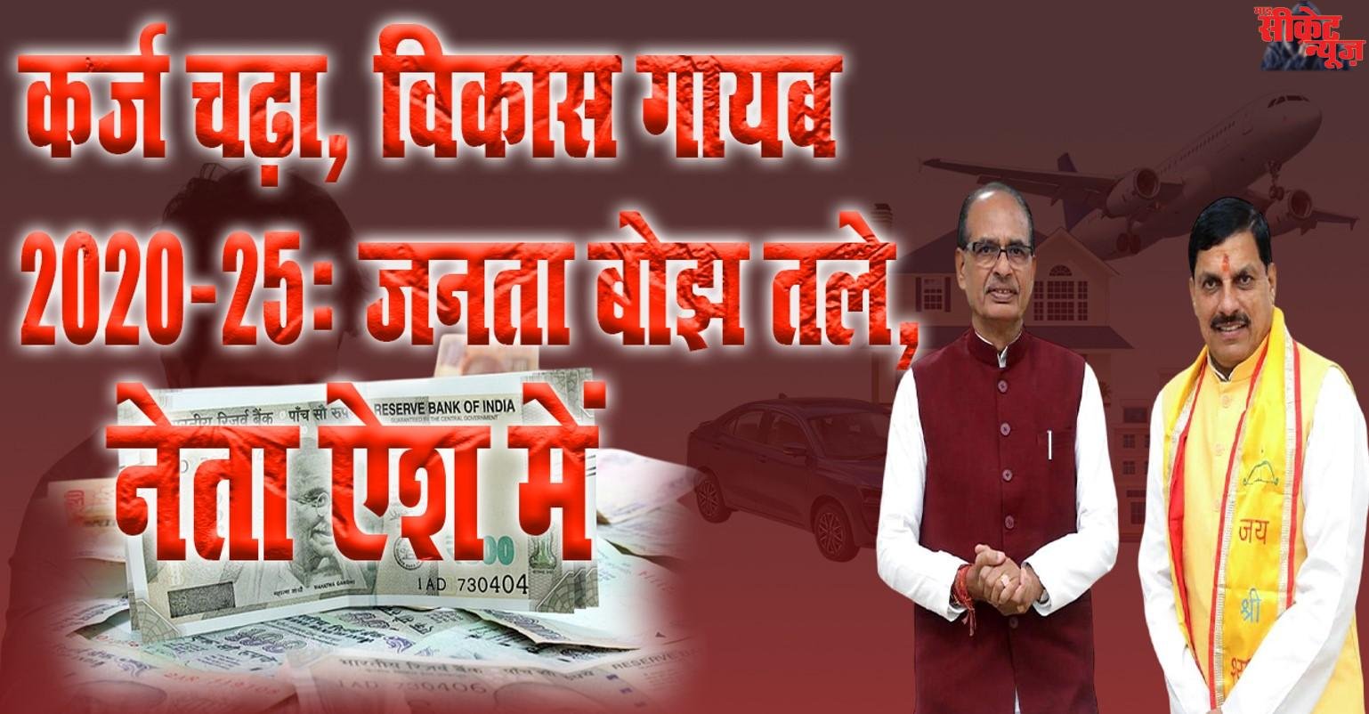 कर्ज़ का बोझ, विकास का खोखला वादा – 2020 से 2025 तक मध्य प्रदेश सरकार ने जनता को दिया सिर्फ़ कर्ज़ का पहाड़