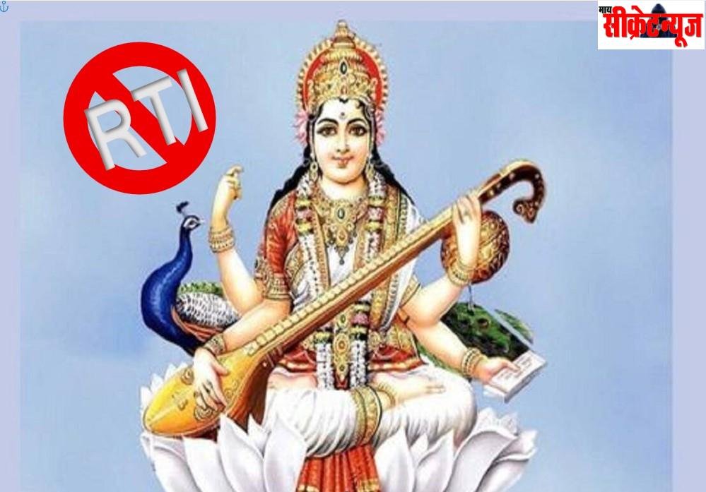 आरटीआई में मांगी सूचना से शिक्षा विभाग में हड़कंप – सरस्वती का जन्म कब हुआ, उनका शिक्षा में क्या योगदान रहा