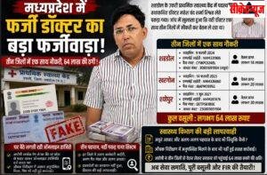 एपी गज़ब फर्जी डॉक्टर ने सरकार को लगाया लाखों का चूना, एक साथ तीन जिलों में करता रहा नौकरी