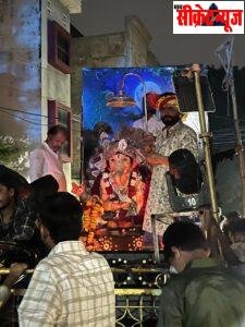 गजानन परिवार के महागणपति का भव्य विसर्जन, उखरी रोड से हनुमानताल तक निकली शोभायात्रा