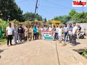 गांधी-शास्त्री जयंती पर कांग्रेस ने चलाया स्वच्छता अभियान, वार्ड 6 में अर्पित की श्रद्धांजलि।